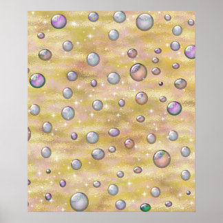 METTALIC PEARLS LUXERY POSTER