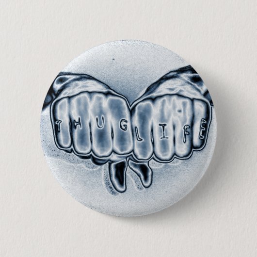 METTALIC VERBRECHER-LEBEN BUTTON (Vorderseite)