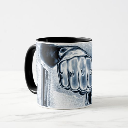 METTALIC VERBRECHER-LEBEN TASSE (Vorderseite Links)