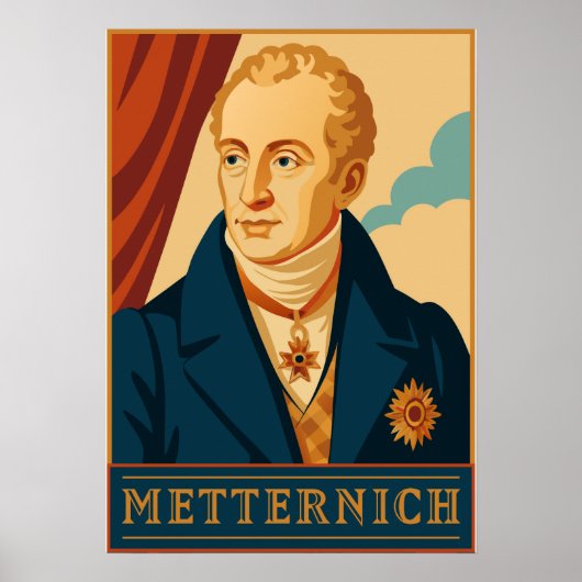 Metternich: Modernes Vintage Poster (Vorne)