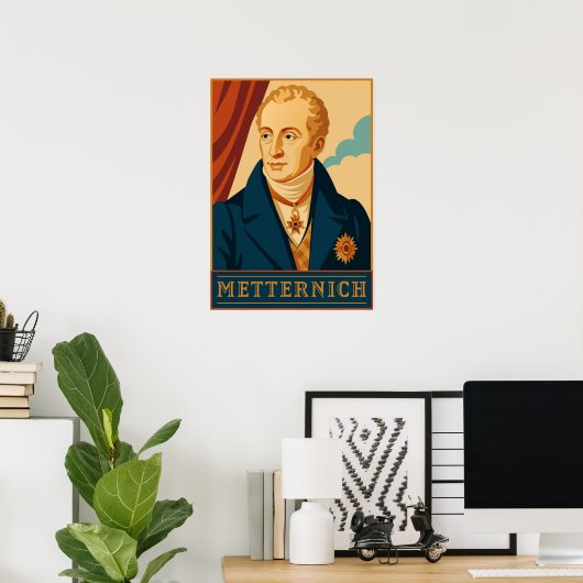 Metternich: Modernes Vintage Poster (Heimbüro)
