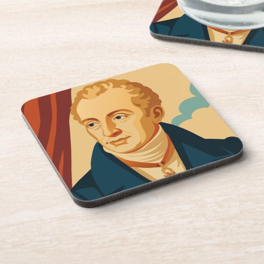 Metternich: Modernes Vintage Poster Getränkeuntersetzer (Linke Seite)