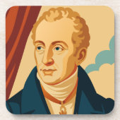 Metternich: Modernes Vintage Poster Getränkeuntersetzer (Vorderseite)