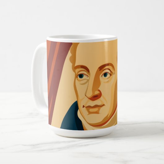 Metternich: Modernes Vintage Poster Kaffeetasse (Vorderseite Links)