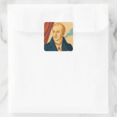 Metternich: Modernes Vintage Poster Quadratischer Aufkleber (Tasche)