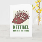 Mettigel Karte (Gelbe Blume)