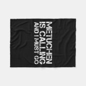 Metuchen Nj New Jersey Funny City Trip Home Roots Fleecedecke (Vorderseite (Horizontal))