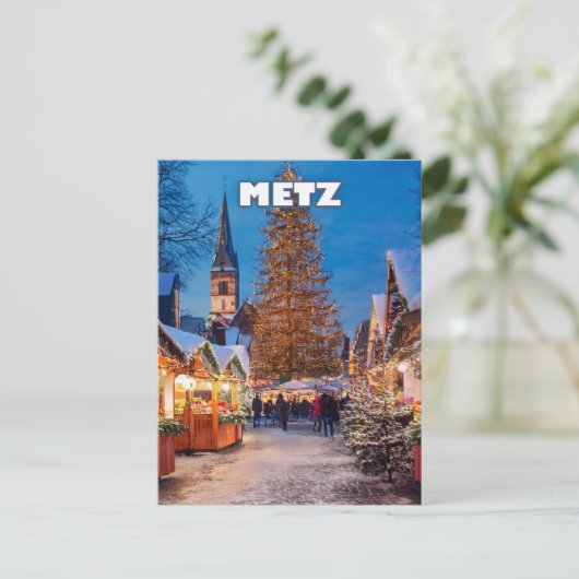 Metz Christmas Magic Postkarte (Stehend Vorderseite)