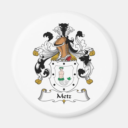 Metz Familienwappen Magnet (Vorne)