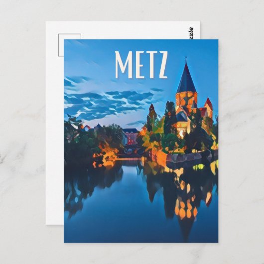 Metz Foto Vintage Postkarte (Vorne/Hinten)