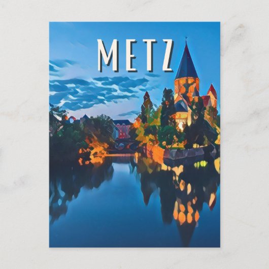 Metz Foto Vintage Postkarte (Vorderseite)