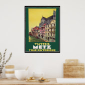 Metz France Vintage Poster (Küche)