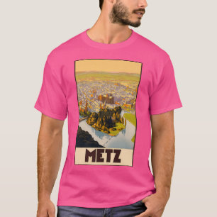 Metz France Vintage Travel Poster T-Shirt