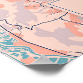 Metz - Frankreich Breezy City Map Poster (Ecke)