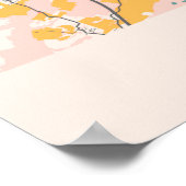 Metz - Frankreich Chalk City Map Poster (Ecke)