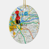 Metz, Frankreich Keramikornament (Rechts)