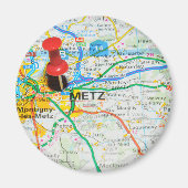 Metz, Frankreich Magnet (Vorne)
