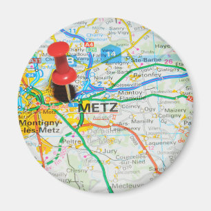 Metz, Frankreich Magnet