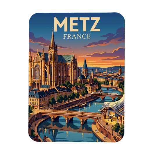 Metz Frankreich Magnet (Vertikal)