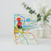 Metz, Frankreich Postkarte (Stehend Vorderseite)