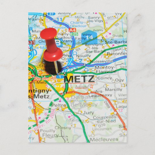Metz, Frankreich Postkarte (Vorderseite)