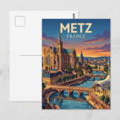 Metz Frankreich Postkarte (Vorne/Hinten)