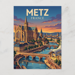Metz Frankreich Postkarte