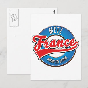Metz Grand Est Region Frankreich Postkarte