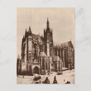 Metz Kathedrale Frankreich Replica 1930 Postkarte