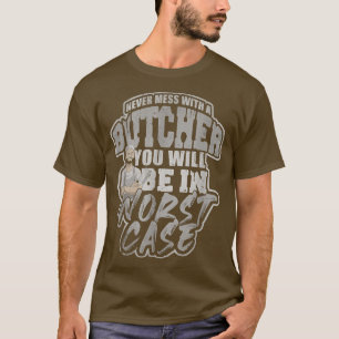 Metzger Chuck Brisket Knife Schweinefleisch Koch 2 T-Shirt