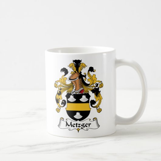 Metzger Familienwappen Kaffeetasse (Rechts)