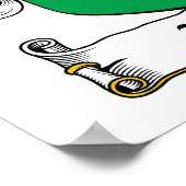 Metzger-Familienwappen Poster (Ecke)