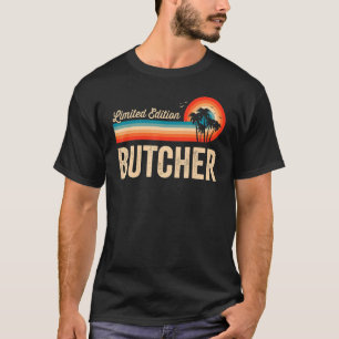 Metzger Geburtstag Retro Vintag Männer Frauen Vate T-Shirt