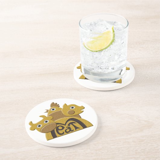 Metzger Getränkeuntersetzer (Seite)