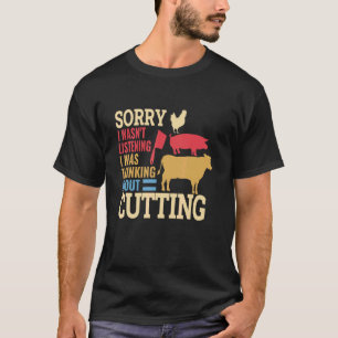 Metzger-Schlachter-Messer-Schweine-Rind-Fleischer  T-Shirt