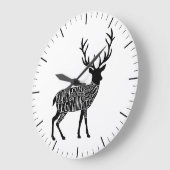 Metzgerdiagramm Fleisch schneidet Uhr Hirschelch (Winkel)