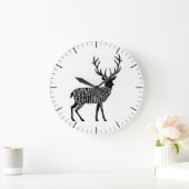 Metzgerdiagramm Fleisch schneidet Uhr Hirschelch (Zuhause)