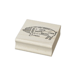 Metzgerdiagramm Gummistempel
