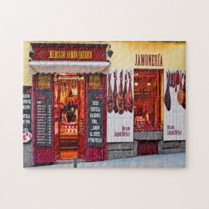 Metzgerei. Fleischerei Madrid. Puzzle