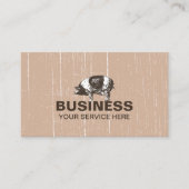 Metzgerei Fleischmarkt Schweinezucht Rustikale Sah Visitenkarte (Vorderseite)