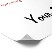 Metzgerei für Schwarzangus-Rinder Poster (Ecke)