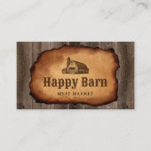 Metzgerei für Vintage Ställe Visitenkarte (Vorderseite)