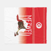 Metzgerei - tunisische Dudelsack Fleecedecke (Vorderseite (Horizontal))