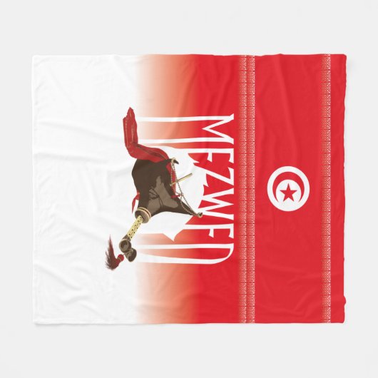 Metzgerei - tunisische Dudelsack Fleecedecke (Vorderseite (Horizontal))