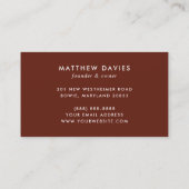 Metzgereien-Metzgerei-Visitenkarte Textur-Visitenk Visitenkarte (Rückseite)