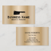 Metzgereien zur Fleischgewinnung Visitenkarte (Vorne/Hinten)