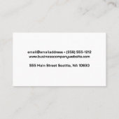 Metzgereihschnitt | Holzschneidplatte Visitenkarte (Rückseite)