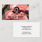 Metzgermesser | Logo für Tiere | Steak Cut Visitenkarte (Vorne/Hinten)