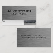 Metzgermesser-Visitenkarte Visitenkarte (Vorne/Hinten)