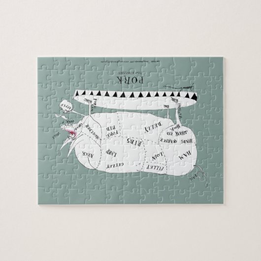 Metzgerschnitte - Schwein, tony fernandes Puzzle (Horizontal)